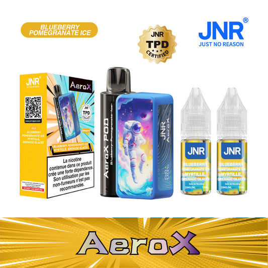Aero X JNR 32000 – Blueberry Pomegranate Ice (2x10ml – 20mg/ml)
