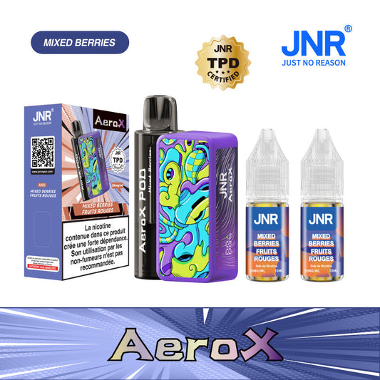 Aero X JNR 32000 – Mixed Berries (2x10ml – 20mg/ml)