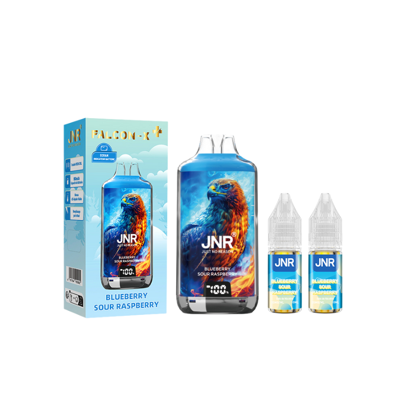 Kit Falcon X 28000 10ml (2x10ml 20mg) JNR - Blueberry Sour Raspberry