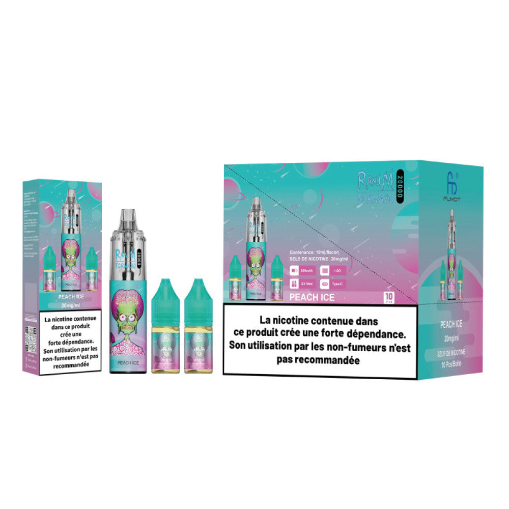 RANDM FUMOT – Tornado 20000 Peach Ice (2x10ml – 20mg/ml)