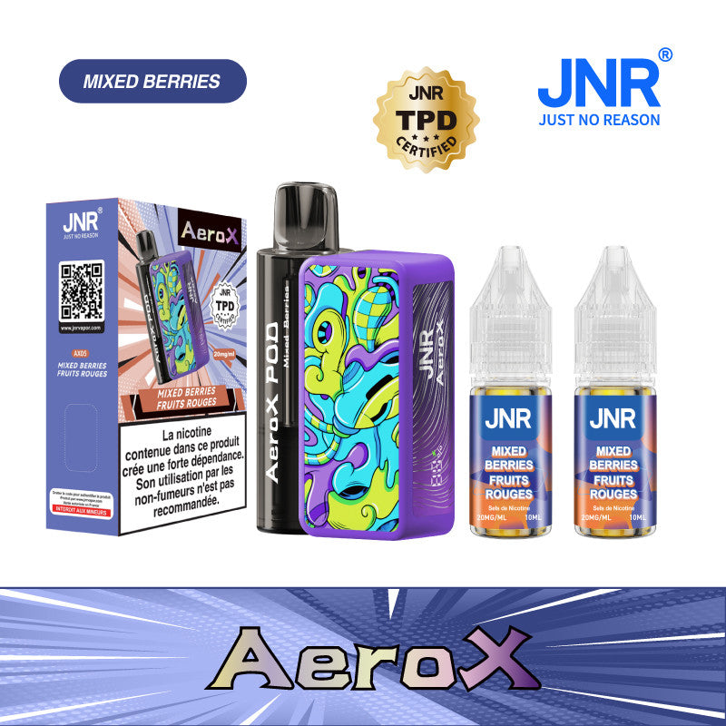 Aero X JNR 32000 – Mixed Berries (2x10ml – 20mg/ml)