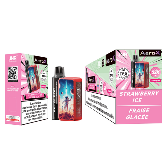 Aero X JNR 32000 – Strawberry Ice (2x10ml – 20mg/ml)
