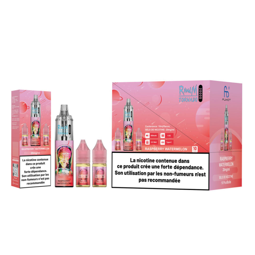 RANDM FUMOT – Tornado 20000 Raspberry Watermelon (2x10ml – 20mg/ml)