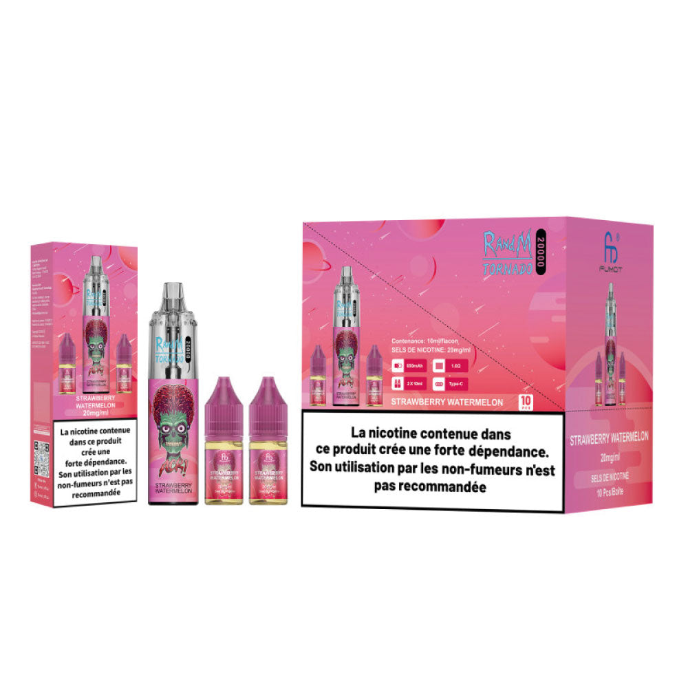 RANDM FUMOT – Tornado 20000 Strawberry Watermelon (2x10ml – 20mg/ml)