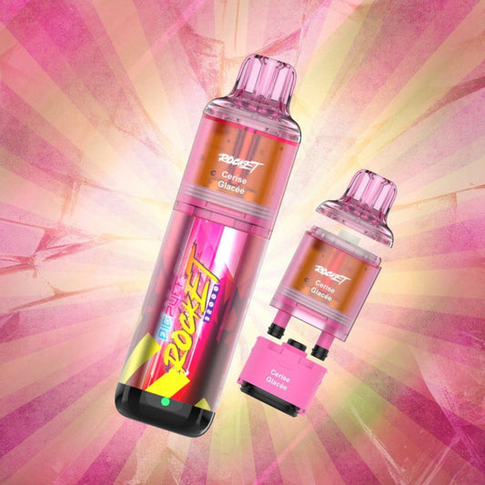 BIG PUFF ROCKET 32000 – Cerise Glacée (2x10ml – 20mg/ml)
