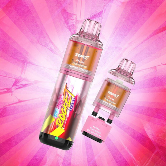 BIG PUFF ROCKET 32000 – Fraise Framboise Cerise Glacée (2x10ml – 20mg/ml)