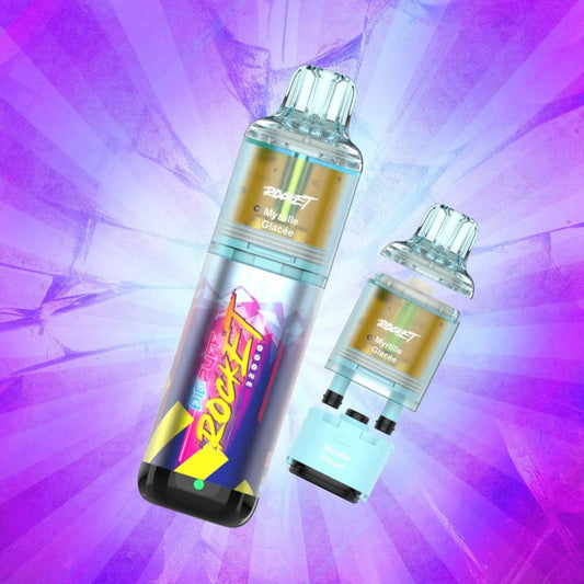BIG PUFF ROCKET 32000 – Myrtille Glacée (2x10ml – 20mg/ml)