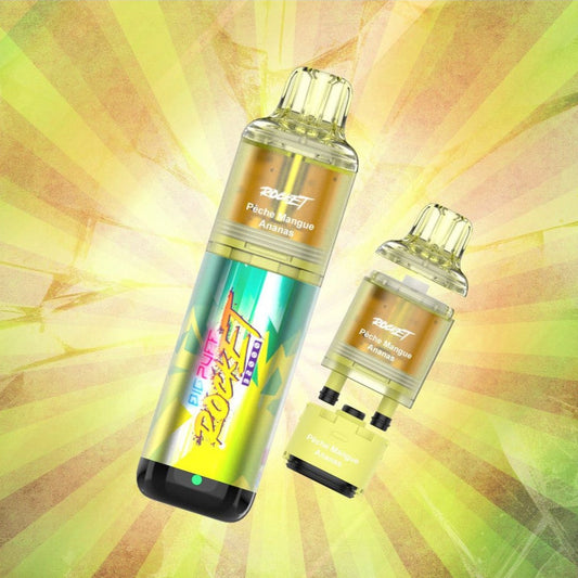 BIG PUFF ROCKET 32000 – Pêche Mangue Ananas (2x10ml – 20mg/ml)