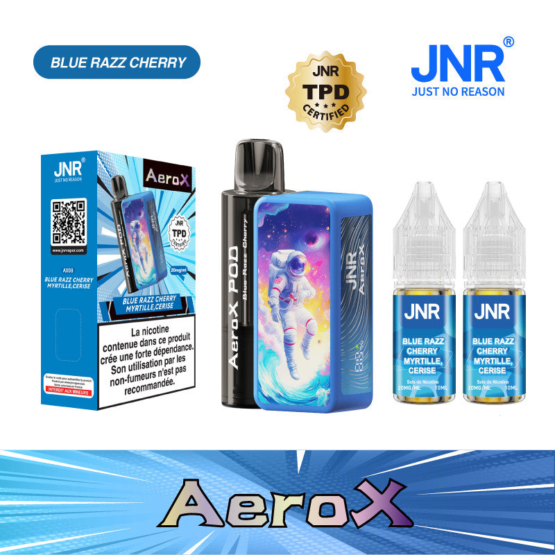 Aero X JNR 32000 – Blue Razz Cherry (2x10ml – 20mg/ml)