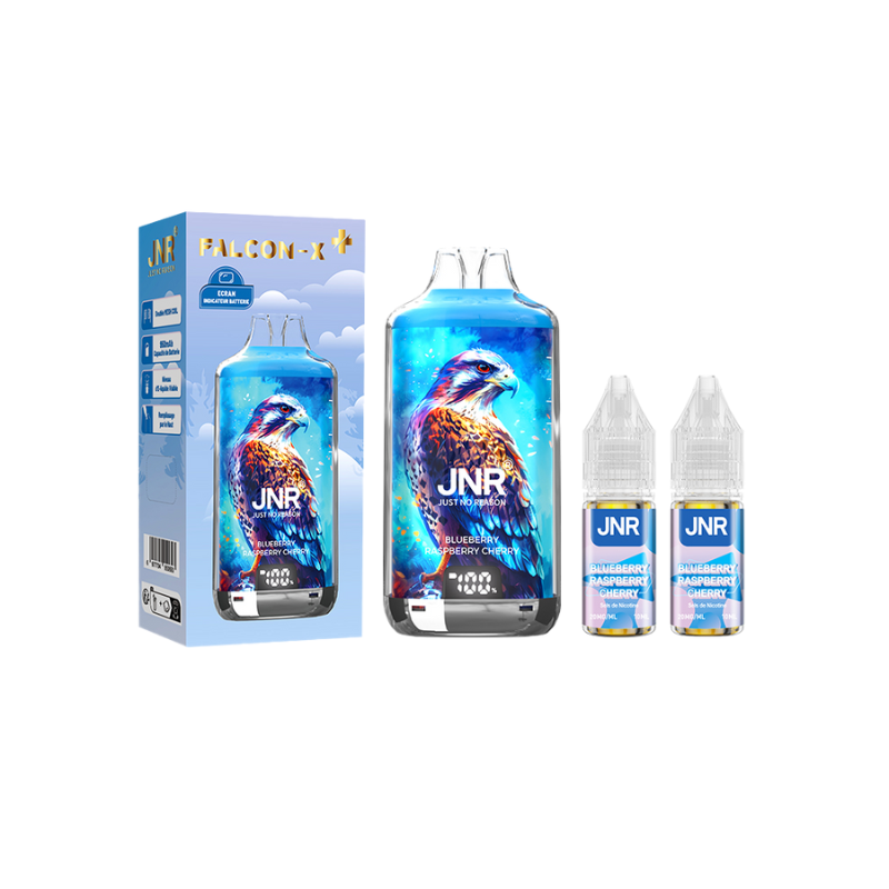 Kit Falcon X 28000 10ml (2x10ml 20mg) JNR - Blueberry Raspberry Cherry