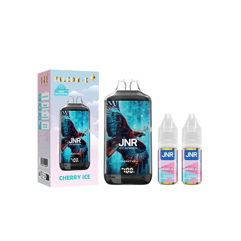 Kit Falcon X 28000 10ml (2x10ml 20mg) JNR - Cherry Ice