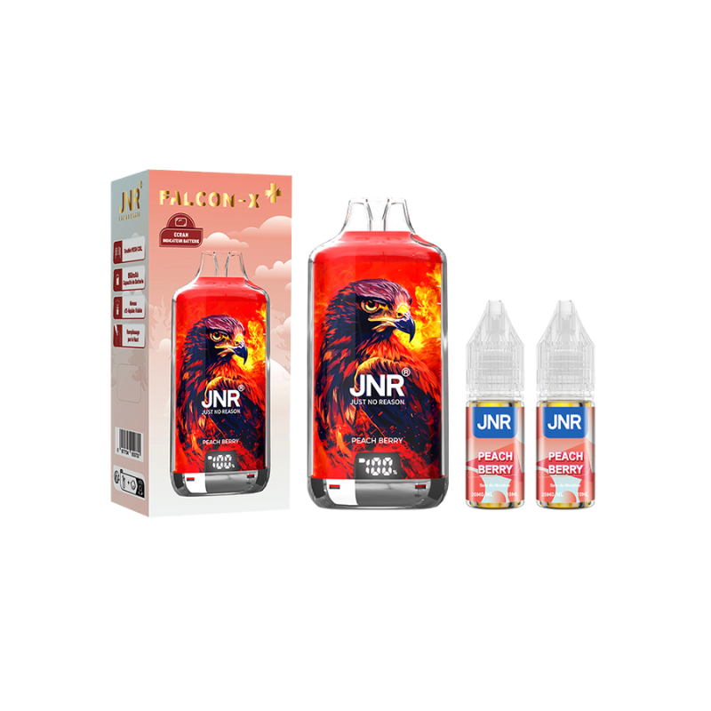 Kit Falcon X 28000 10ml (2x10ml 20mg) JNR - Peach Berry