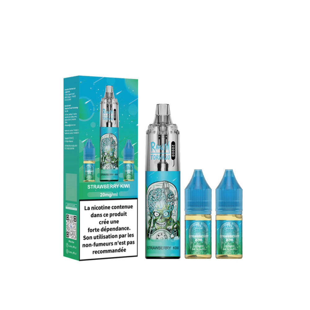 RANDM FUMOT – Tornado 20000 Strawberry Kiwi  (2x10ml – 20mg/ml)